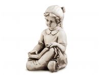 Sitting Girl Reading Figurine